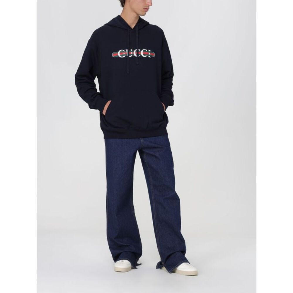 Gucci Sweatshirt men Blue Sweatshirts & Hoodies - Picture 2 of 5